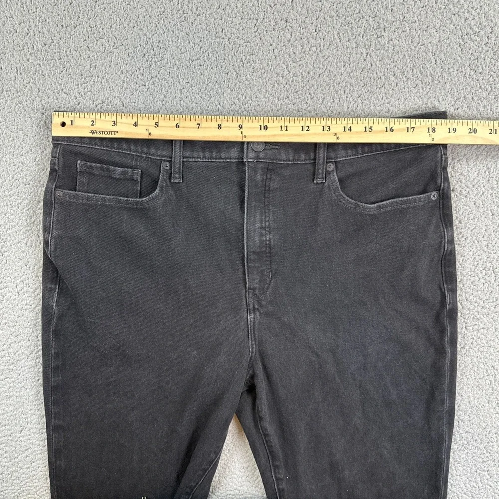 Banana Republic High Rise Slim Fit Jeans Women 34 Black Stretch Premium Denim